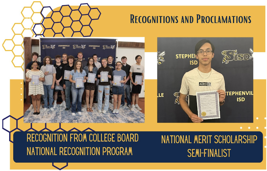 Student recognition and National Merit Scholarship Semi-Finalist
